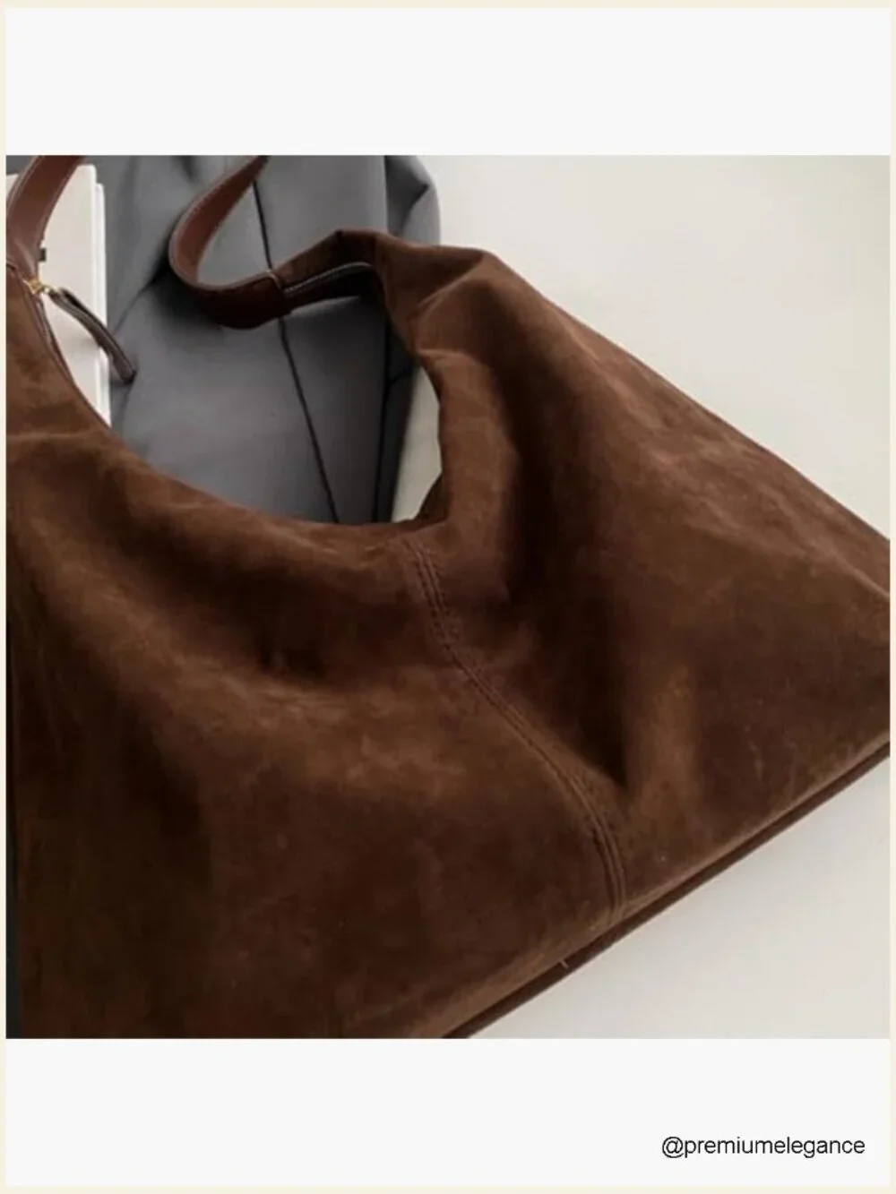 Slouchy Suede Shoulder Bag Hobo Tote Purse Work Travel Fall Winter